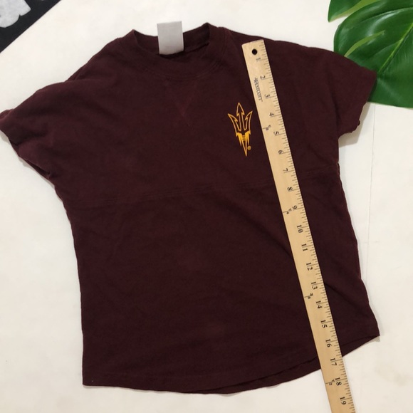 Maroon ASU Pitchfork Tee, S 6/6x - Picture 3 of 6